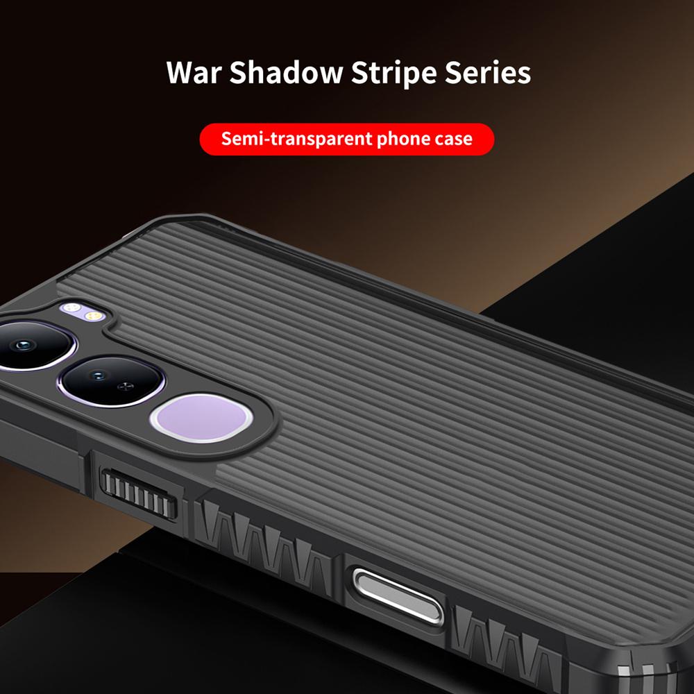 KEYSION Heavy Duty Shockproof Phone Case for VIVO V40 SE 80W V40 Lite Soft Silicone+PC Translucent Matte Back Cover for VIVO Y19S Pro Y200 5G