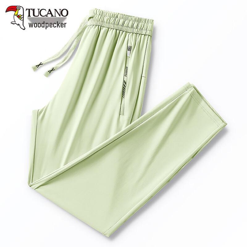 TUCANO Women s Summer Ice Silk Quick-Dry Capri Sports Pants 3XL