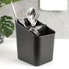 Container Drainer for Cutlery Knives Kitchen Utensils Basket Stand Black