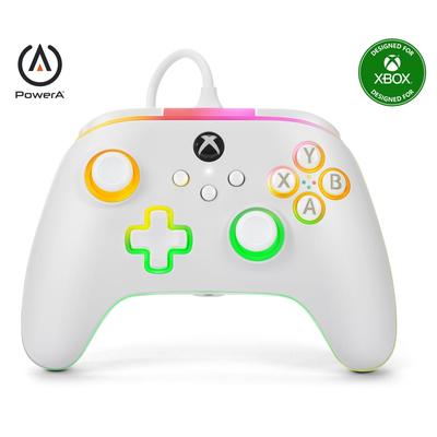 [2 Year Warranty] PowerA Lumectra Advantage Wired Controller - White for Xbox Series XS PC Windows 1011 (Official Licensed) XBGP0178-01