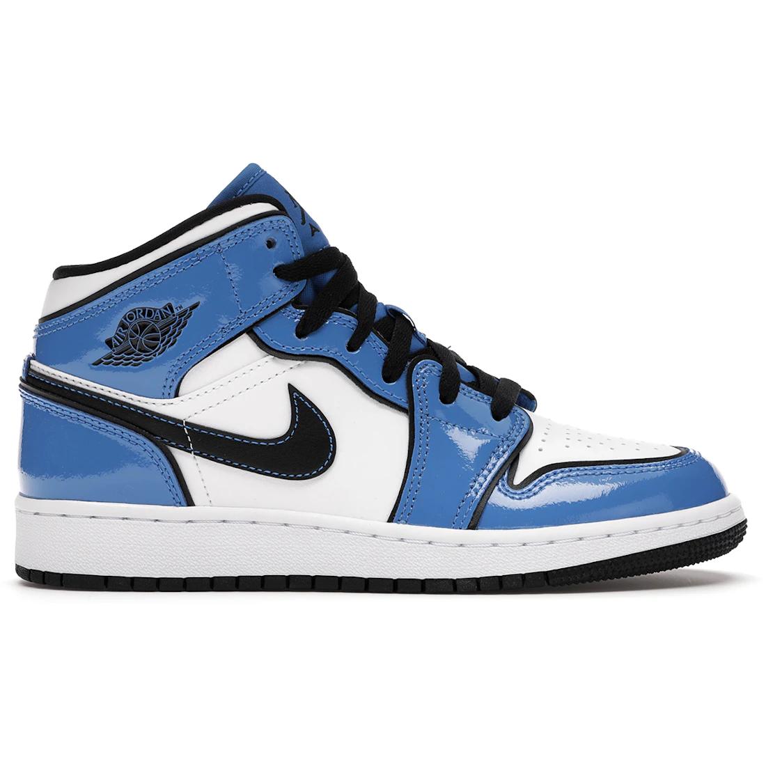 

Sneaker Jordan 1 Mid Signal Blue (GS)(BQ6931-402) 36