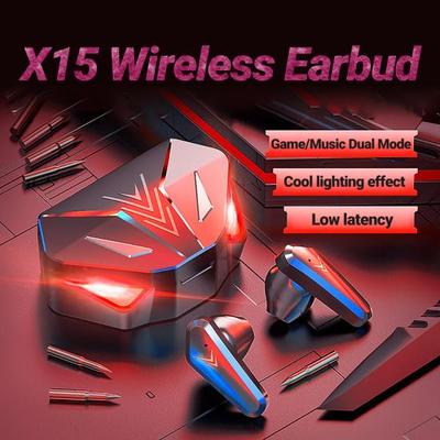 Auricolare Wireless Alta Fedeltà Mega Bass Luce Respirante RGB Compatibile Bluetooth 5.1 Mini Stereo Gaming