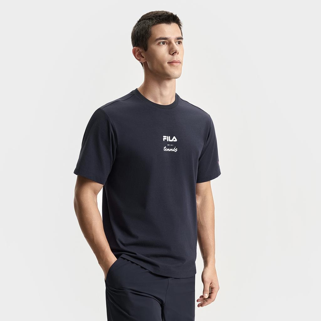New FILA Athletics Tennis T Shirt Men's RD Royal Blue A11M523119F-NV