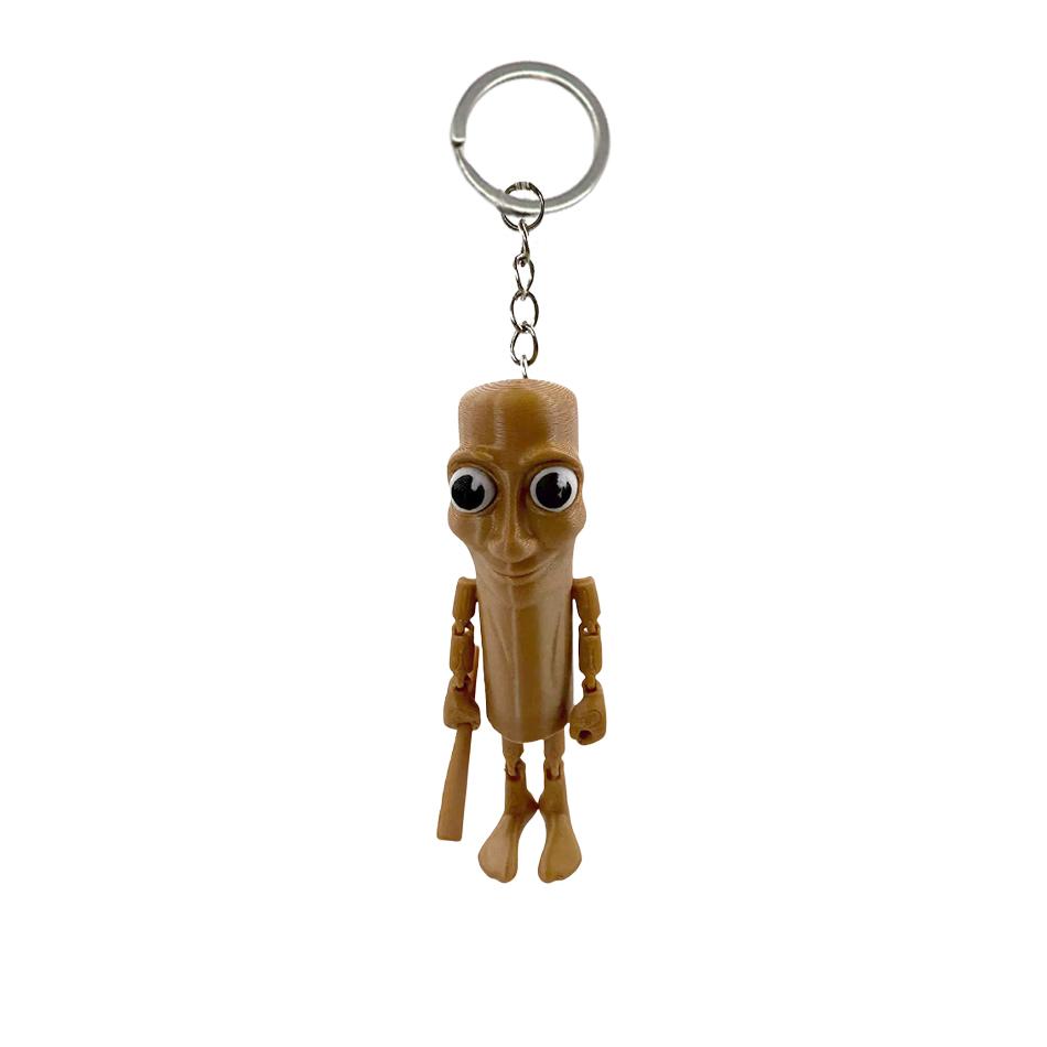 3D Printed Tung Tungtung Sahar Collectible Viral Brainrot Expression Pack Toy, Wooden Stick man, Suitable For Weird Gifts