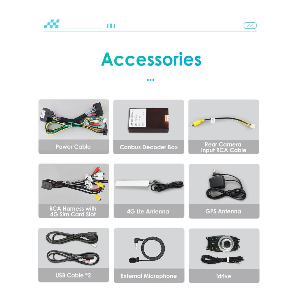 OSSURET Pentru BMW X1 E84(2009-2015)Fără ecran original cu sisteme inteligente auto de 10,25" cu suport RDS wireless Bluetooth Carplay Android Auto DSP