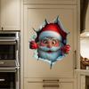 Christmas Wall Stickers Removable Santa Claus Wall Decal Holiday Decor for Home and Living Spaces