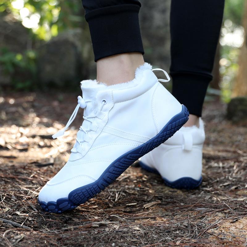 Podzimní a zimní bavlněné boty venkovní sametové teplé bavlněné boty velká velikost vysoké kotníkové studené boty sportovní sněhule