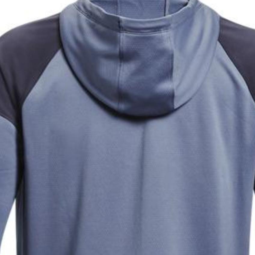 Under Armour Rush All Purpose Fz Solid Logo Print Sports Casual Hooded Jacket Men Jacket Purple 1373719-767