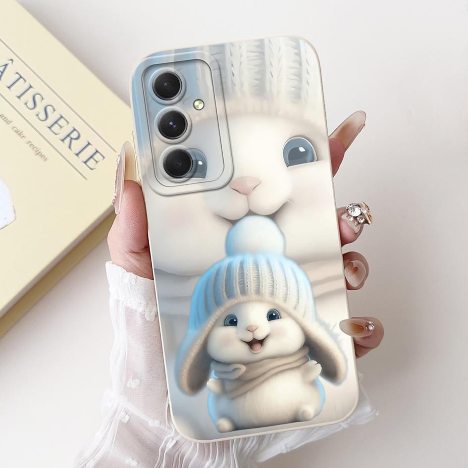 Case For Samsung Galaxy A53 A54 A55 5G Cover SM-A536B SM-A546V SM-A556B Shockproof Funda Fashion Flower Soft Silicone Matte Etui