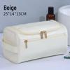 Men's Large Waterproof PU Toiletry Bag - Travel Cosmetic Organizer