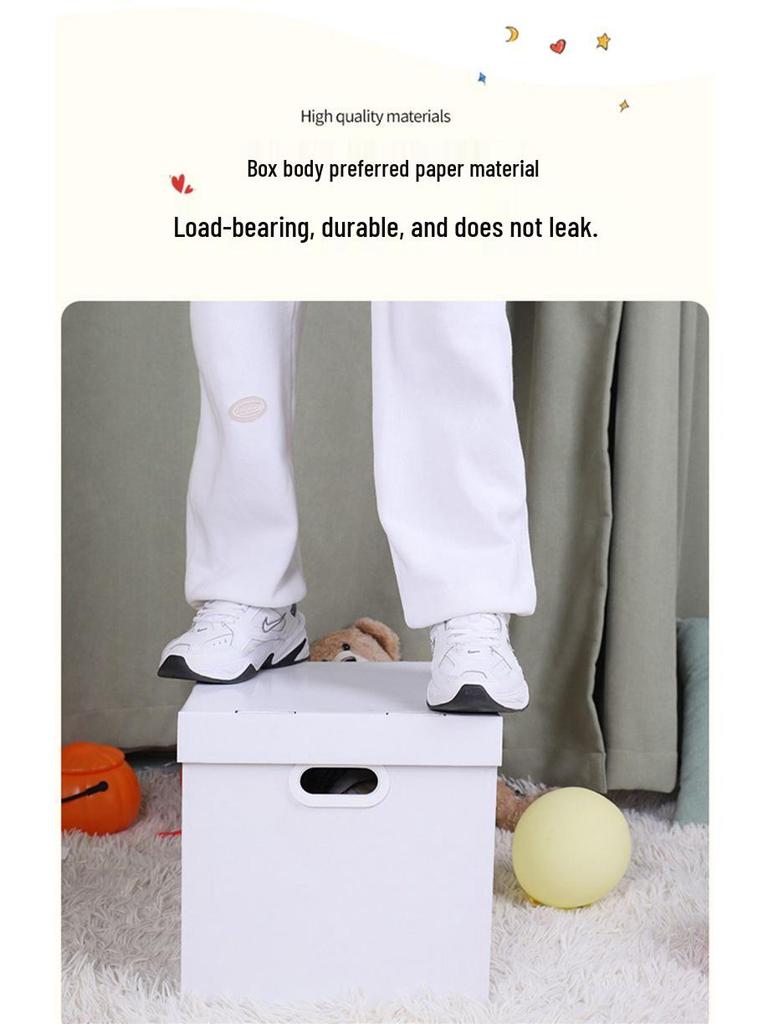 White Cardboard Surprise Gift Box for Birthday