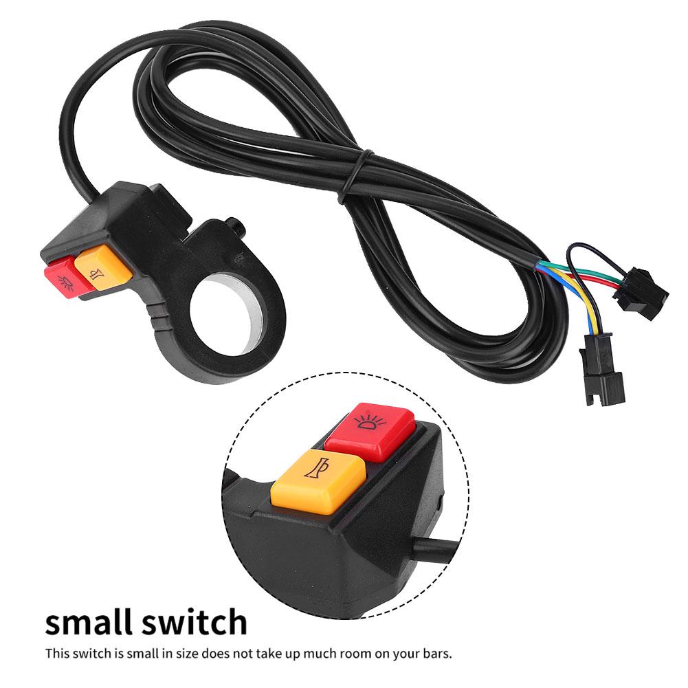 2 In 1 Hd Light Horn Turn Signal   Button for Motorcycle E Bike Scooter
