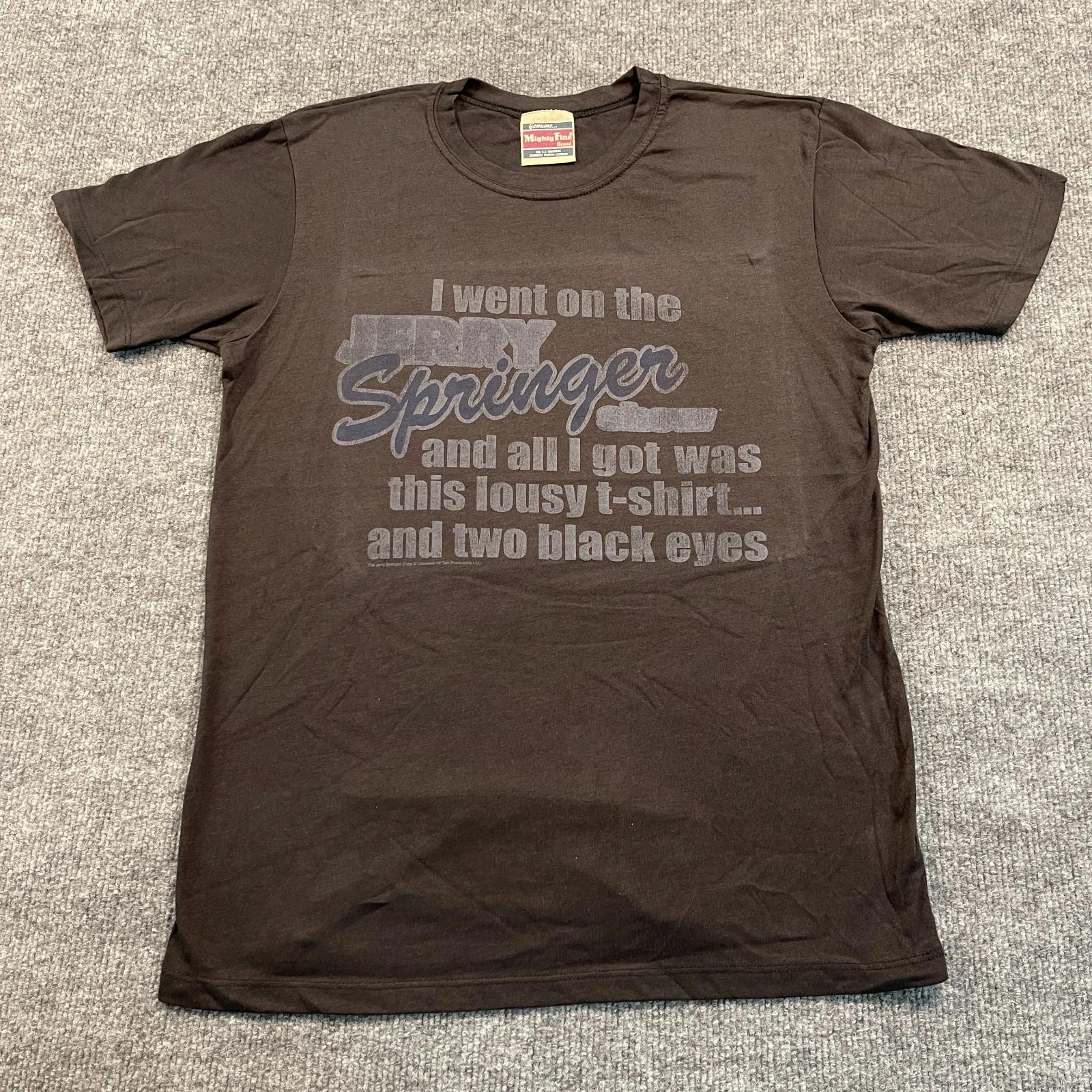 Vintage 90s Funny Jerry Springer Show Lousy Shirt Medium 18x26 Black M