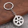 3D Car Wheel Hub Metal Keychain & Pendant