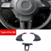 Enhance the Look of Your Car's Interior with Carbon Fiber Texture Steering Wheel Panel Cover Trim for Golf 6 and For Bora