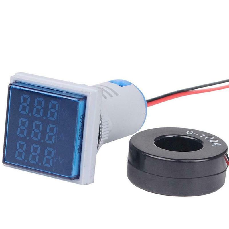 AC 50-500V 0-100A Quadratische LED Digital Voltmeter Amperemeter Spannung Strom Meter Voltammeter Auto Volt Amp Tester Detektor