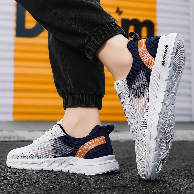 New Men's Sneakers Summer Mesh Casual Running Lace Up Soft Sole Tennis Men Breathable Fashion Sports Shoes Zapatillas Hombre