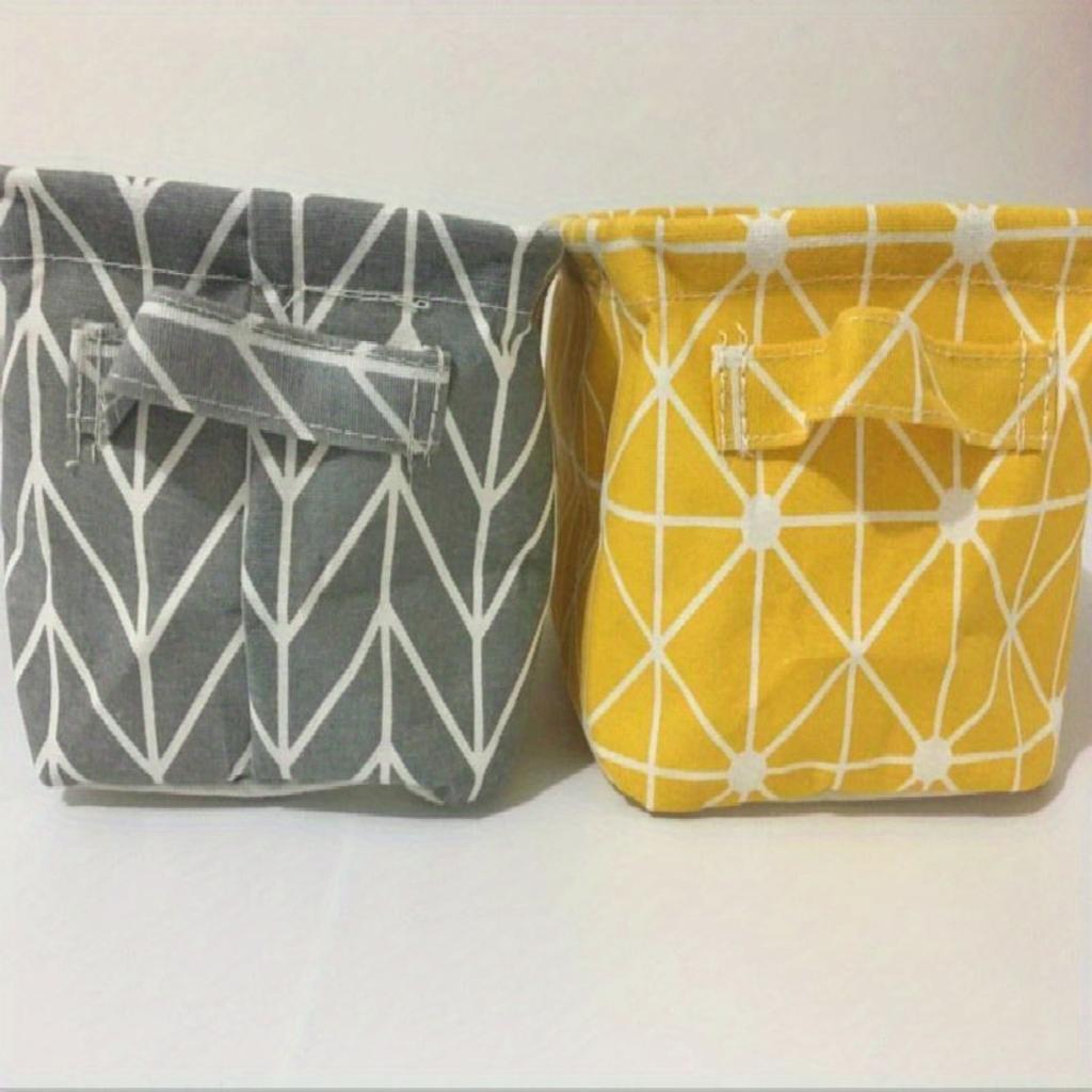 1Pcs of Cotton Linen Storage Box Creative Desktop Debris Storage Basket