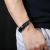 Stainless Steel Magnetic Double-Row Mens Bracelet Geometric Design Gift Office Professionals