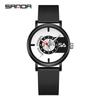Sanda Nylon Strap Quartz Watch - Simple, Thin, Creative Dial, Waterproof, for Students and Sports