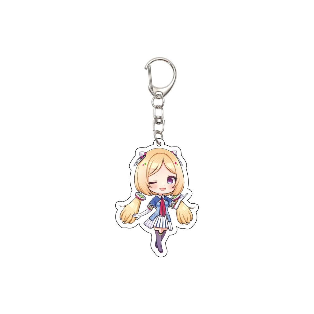 55MM Anime Hololive Keychain Hoshimati Suisei/Natsuiro Matsuri/Akai Haato Key Chain Acrylic Model Plate Christmas Gifts