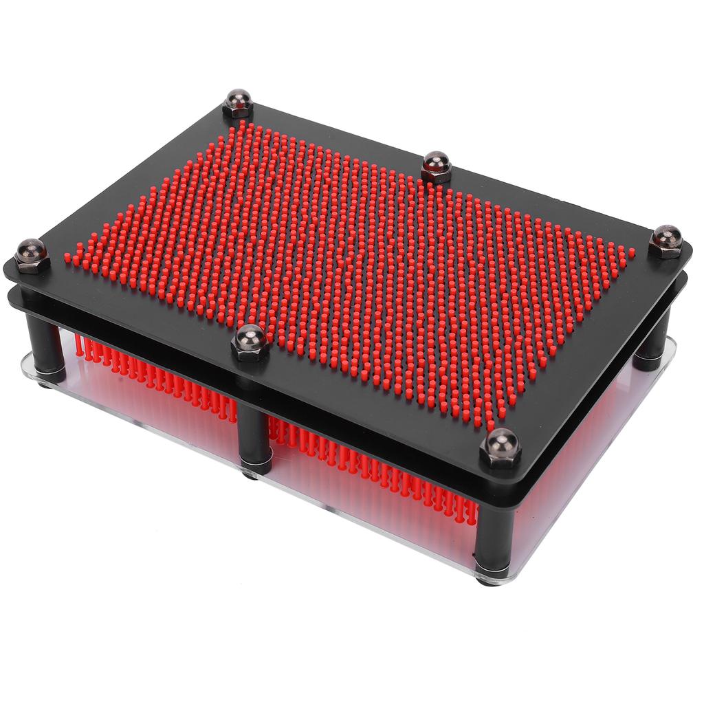 Pinart 3D Games Kids Toy Pin Art Children Educational Toy Desktop Decoration ModelRed M