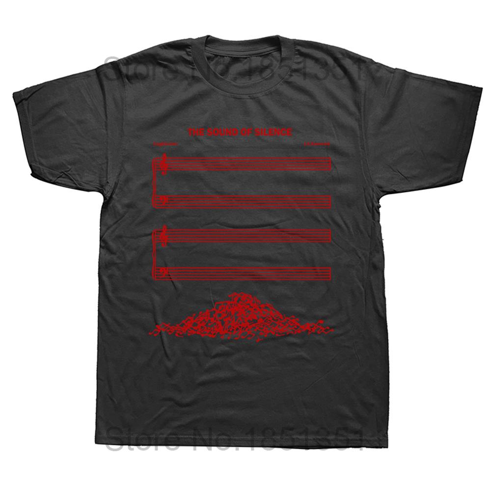 Unisex Funny The Sound Of Silence Tričká pre milovníkov hudby Grafika Bavlna Streetwear Krátky rukáv Darčeky k narodeninám Letný štýl Tričko Unisex