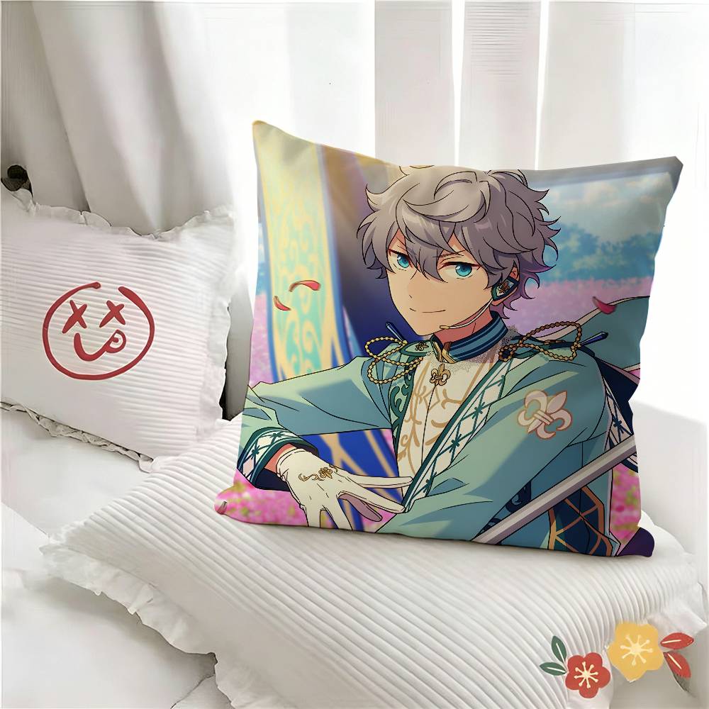 pc Ensemble Stars Pillow Case Fashion Square Pillowcase Bedroom Sofa Room Ins Decoration Leisure