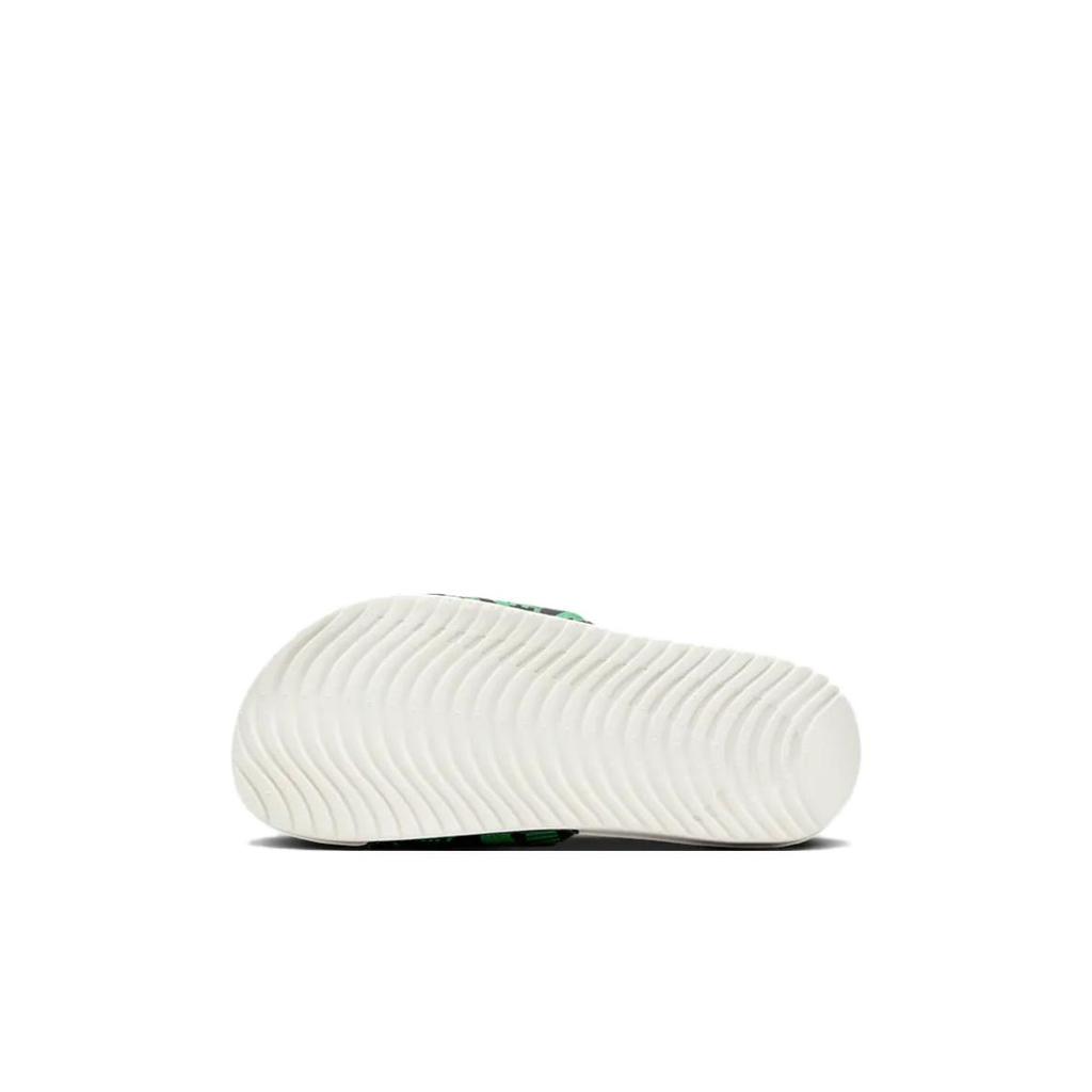 Nike Kawa Slide SE JDI Weiche Bequeme Rutschfeste Stoßdämpfende Hausschuhe Kinderhausschuhe Schwarz Weiß Grün DX1976-001
