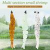20Pcs Fishing Baits Soft Lures Realistic Looking Bright Color Natural Swimming Posture Luminous Shrimp Baits Artificial Lures Set