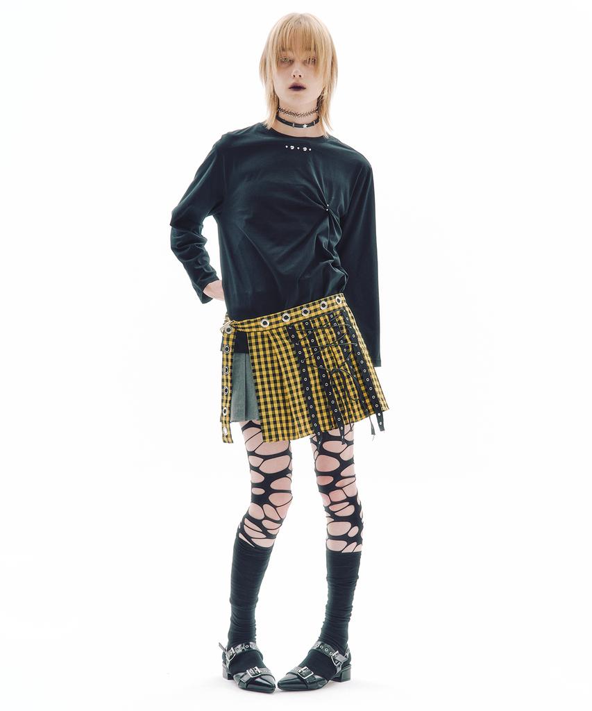 Trip Shop Trip Belt Check Skirt