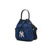 New MLB Monogram Collection Polyester Bucket Bag, Handbag, Crossbody Bag Regular Unisex Blue 3ABMS011N-50BLD