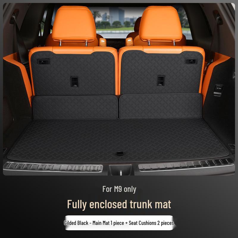 Full Coverage Nappa Leather Trunk and Backrest Mat for 2024/25 AITO M9 Five/Six-Seater