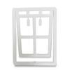 Lockable Plastic Pet Dog Cat Kitty Door for Screen Window Security Flap Gates Tunnel Fence Free Access Home