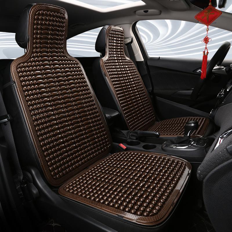 Scaun auto universal de vară pernă răcoroasă cu mărgele din PVC, husă pentru scaun auto, cu covoraș moale, respirabil, durabil, 1 buc.