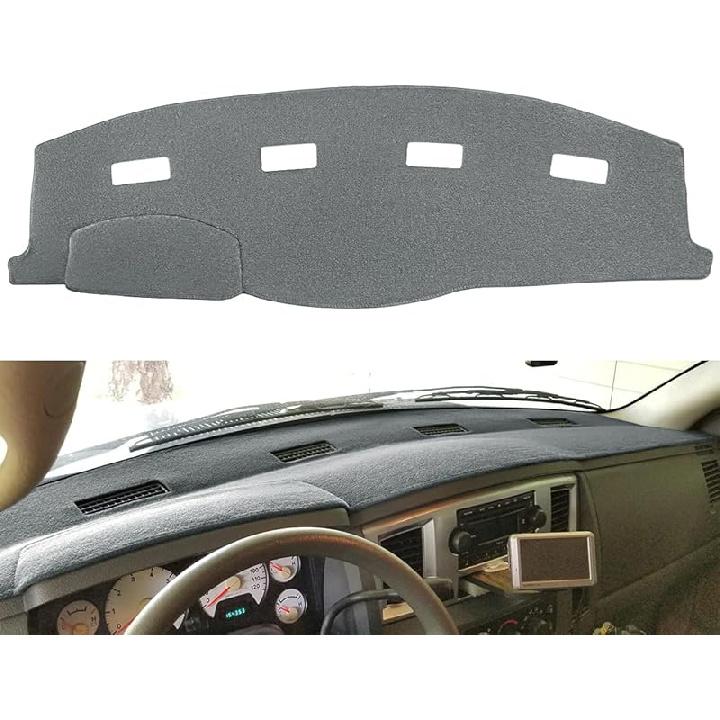 Yiz Dashboard Cover Dash Cover Mat Pad  Fit For Dodge Ram 1500 2500 3500 1998 1999 2000 2001 (98-01Black) Y21