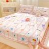 Baby Grade Pure Cotton Fitted Mattress Protector Fresh Washable Cotton Bed Sheet Full Set 3 Pieces Soft Breathable Durable Bed Cover