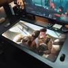 Mouse Pad Large Love and Deepspace Caleb Rubber Keyboard Mouse Carpet Anti-Slip Gamer Mouse Pad Laptop Coaster PC Anime Mousepad