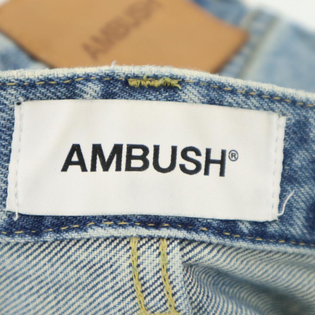 Ambush Made In Japan Cut-off Processing Straight Denim Pants 1 Jeans Men's Used