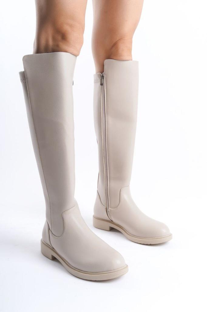 Women Modern Stylish Fashion Boots Boots Faux Leather Casual Boots Elastic Stretch Enpar Black Skin Available