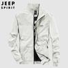 JEEP SPIRIT Men's Casual Stand Collar Jacket