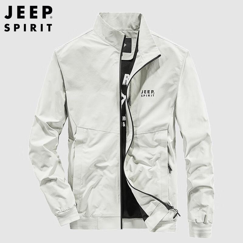 JEEP SPIRIT Men's Casual Stand Collar Jacket