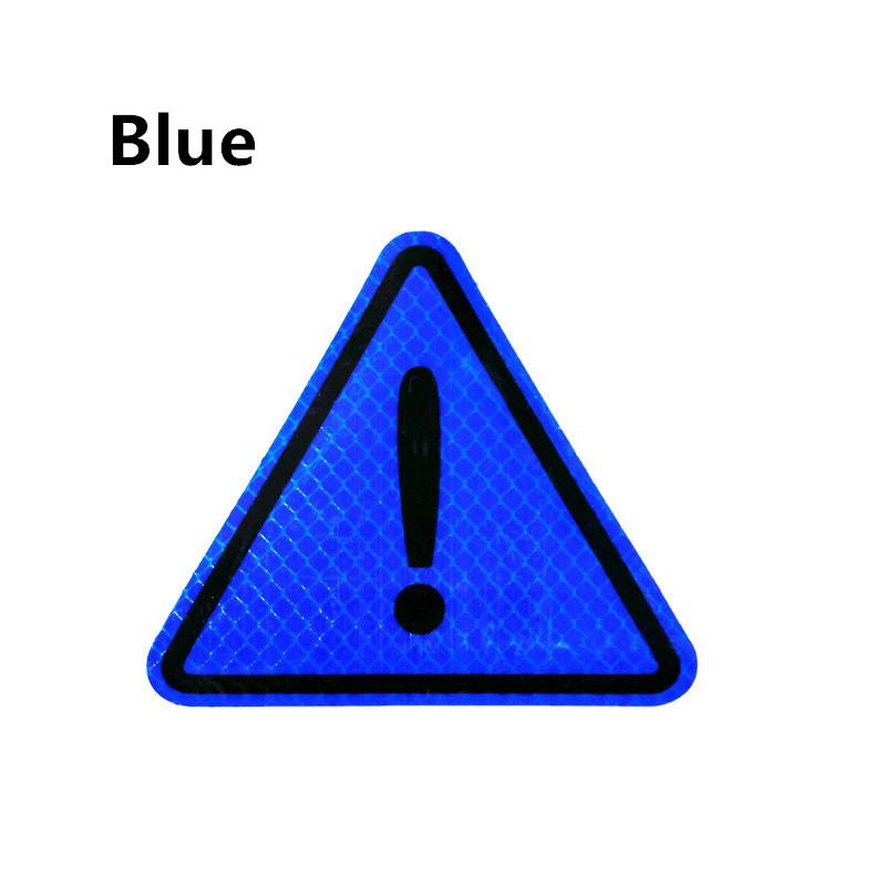 Car 110mm Triangular Reflective Stickers Danger Signs Car Stickers Car Rear Safety Warning Signs Reflective Stickers