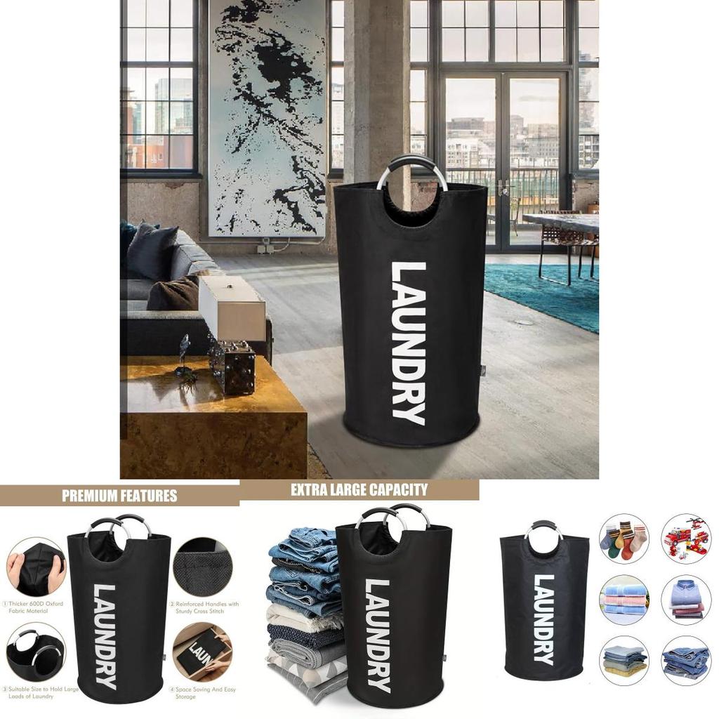 Elegant Black Toy Storage Bin With Foldable Features For Efficient Space Management