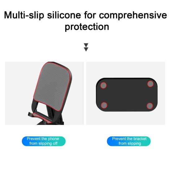 Uchwyt na telefon komórkowy Stopień 360 Obrót biurkowy Składany Antypoślizgowy Stół Uchwyt na tablet Składany Komórka Wysuwane Wsparcie