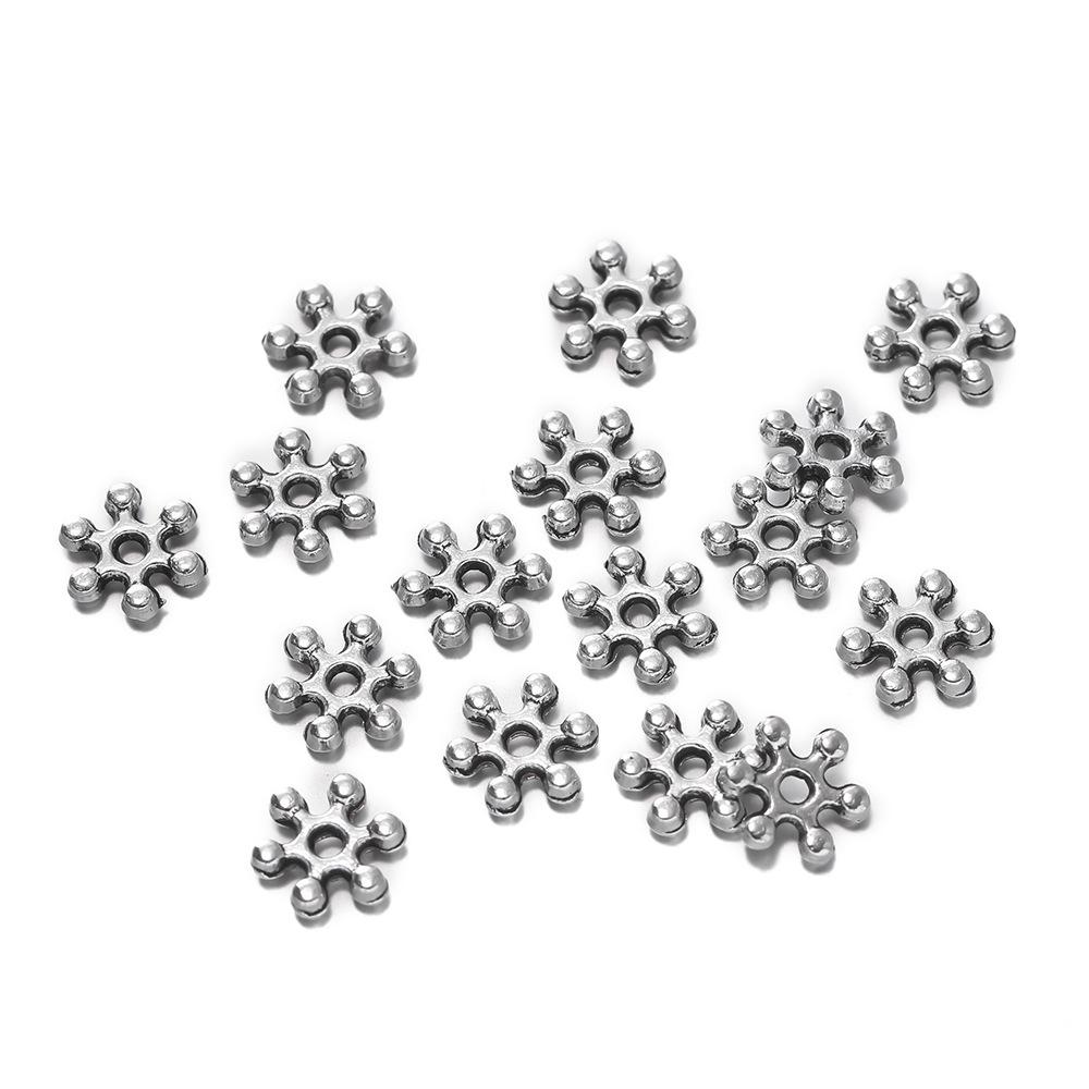 50pcs Flat Bead Spacer Handmade DIY Beaded Spacer Accessories