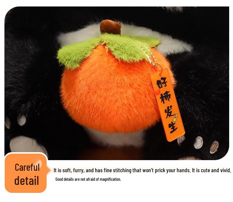 Large Persimmon Panda Plush Toy - Perfect Sleep Doll & Birthday Gift for Kids, Friends, or Lovers