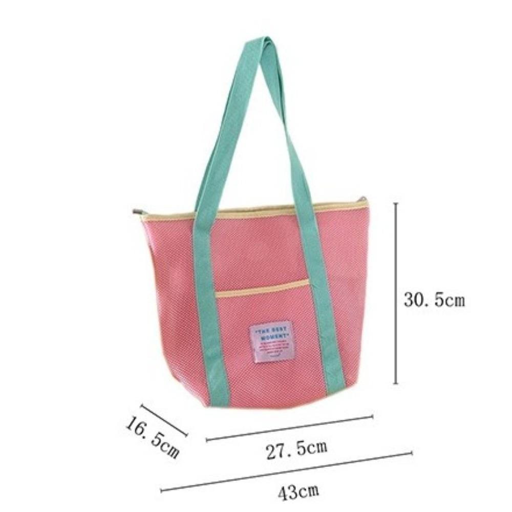 Mesh Makeup Storage Bag Large Capacity Travel Handbag New Shoulder Bag