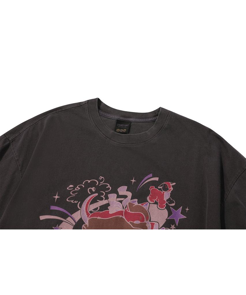CPGN STUDIO Someday Dream Pigment Short Sleeve T-Shirt Dusty Purple