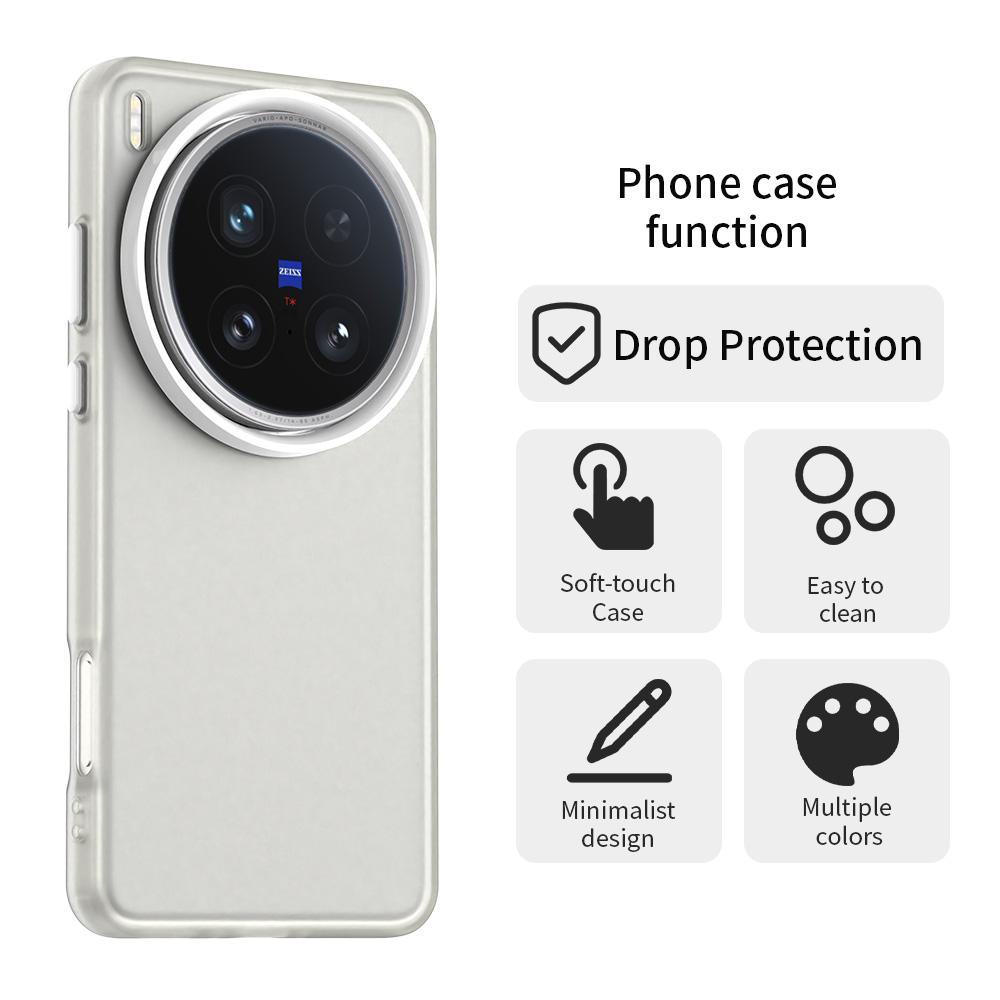 Frosted Case For Vivo X200 Ultra Cover Vivo X200 Ultra Fundas Coque Matte Translucent PC Soft TPU Phone Bumper Vivo X200 Ultra